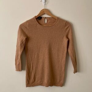 Talbots Tan Cashmere Top P XS